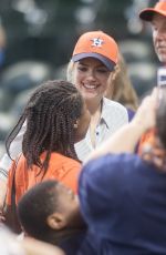 KATE UPTON at a Baseball Game in Maid Park 09/02/2017