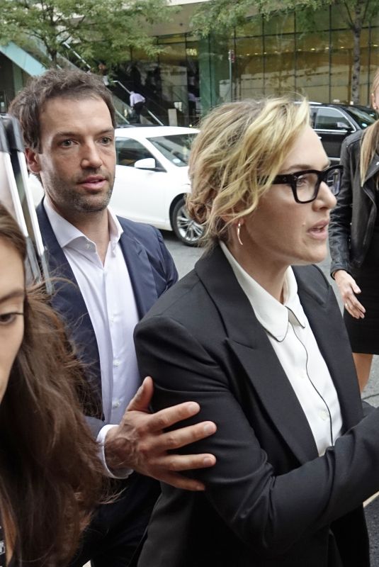 KATE WINSLET and Ned Rocknroll Arrives at New York Film Festival 10/13/2017
