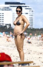KATHY PICOS in Bikini at a Beach in Miami 10/14/2017