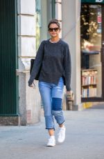 KATIE HOLMES Out and About in New York 10/04/2017