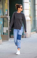 KATIE HOLMES Out and About in New York 10/04/2017