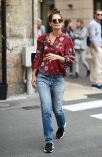KATIE HOLMES Out and About in Verona 10/07/2017