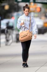 KATIE HOLMES Out in New York 09/30/2017
