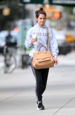 KATIE HOLMES Out in New York 09/30/2017