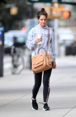 KATIE HOLMES Out in New York 09/30/2017