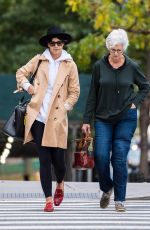 KATIE HOLMES Out with Her Mom Kathleen in New York 10/25/2017