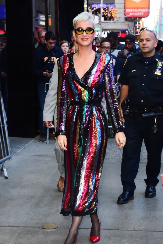 KATY PERRY Arrives at Good Morning America in New York 10/04/2017