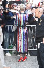 KATY PERRY Arrives at Good Morning America in New York 10/04/2017