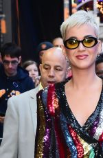 KATY PERRY Arrives at Good Morning America in New York 10/04/2017