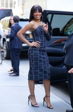 KEKE PALMER Leaves SiriusXM Studios in New York 10/10/2017