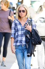 KELLY RIPA in Jeans Out in New York 10/20/2017