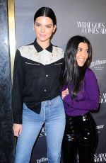 KENDALL JENNER and KOURTNEY KARDASHIAN  at What Goes Around Comes Around One Year Anniversary in Los Angeles 10/11/2017