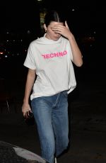 KENDALL JENNER Arrives at Kim Kardashians 37th Birthday Dinner in Los Feliz 10/26/2017