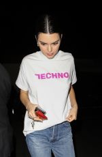 KENDALL JENNER Arrives at Kim Kardashians 37th Birthday Dinner in Los Feliz 10/26/2017