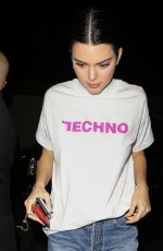 KENDALL JENNER Arrives at Kim Kardashians 37th Birthday Dinner in Los Feliz 10/26/2017