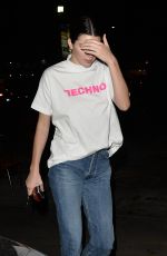 KENDALL JENNER Arrives at Kim Kardashians 37th Birthday Dinner in Los Feliz 10/26/2017