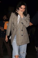 KENDALL JENNER Arrives at Staples Center in Los Angeles 10/19/2017