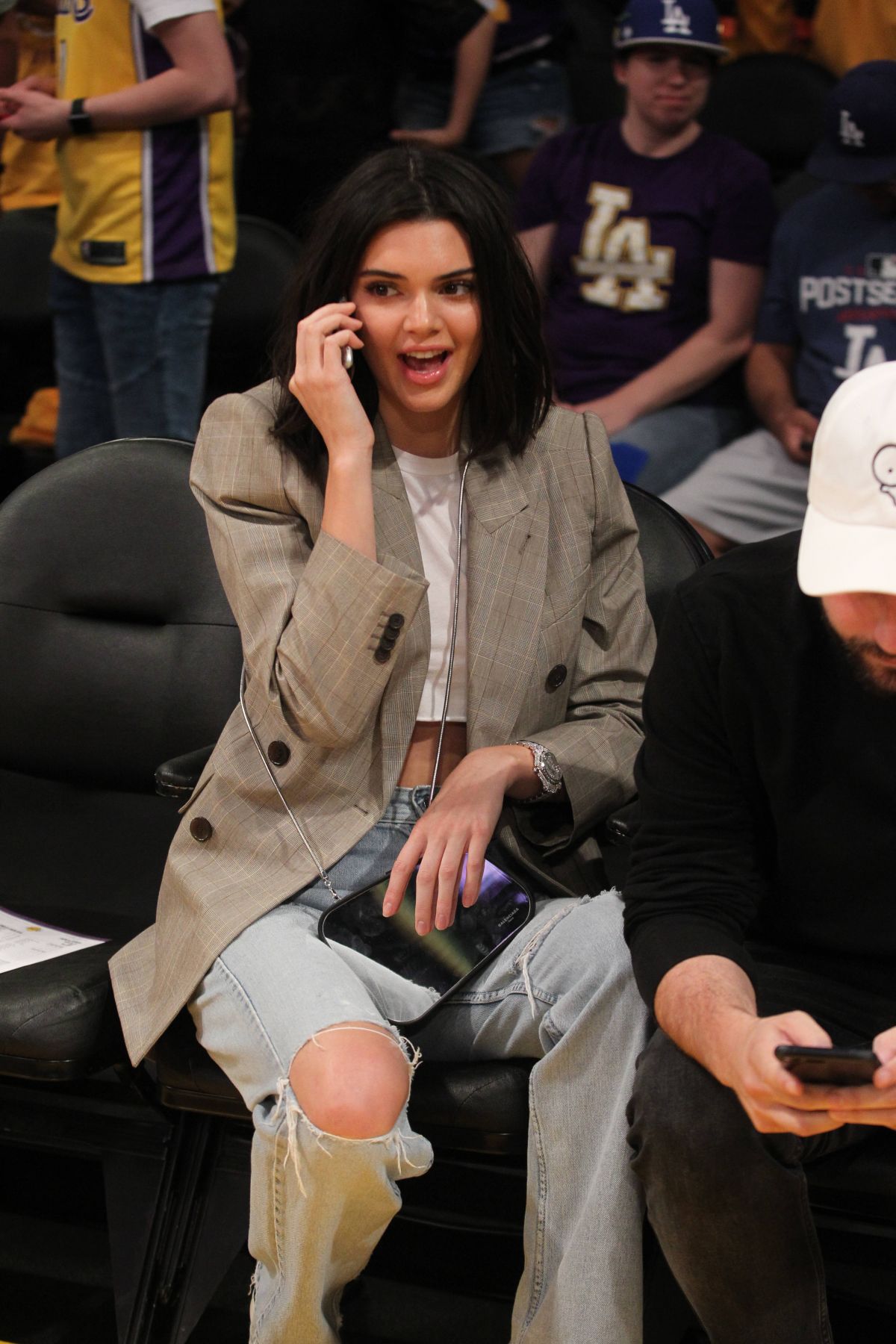 KENDALL JENNER at Lakers Game in Los Angeles 01/19/2017 - HawtCelebs