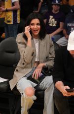 KENDALL JENNER at Lakers Game in Los Angeles 01/19/2017