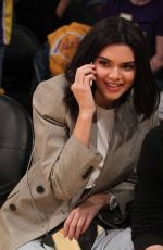 KENDALL JENNER at Lakers Game in Los Angeles 01/19/2017