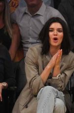 KENDALL JENNER at Lakers Game in Los Angeles 01/19/2017