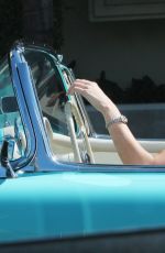 KENDALL JENNER Drives Her Vintage Chevrolet in Beverly Hills 10/08/2017
