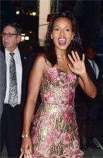 KERRY WASHINGTON Arrives at Late Show with Stephen Colbert in New York 10/04/2017