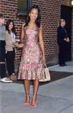 KERRY WASHINGTON Arrives at Late Show with Stephen Colbert in New York 10/04/2017