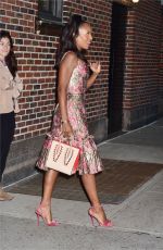 KERRY WASHINGTON Arrives at Late Show with Stephen Colbert in New York 10/04/2017