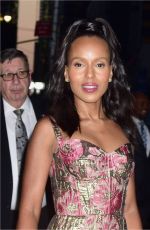 KERRY WASHINGTON Arrives at Late Show with Stephen Colbert in New York 10/04/2017