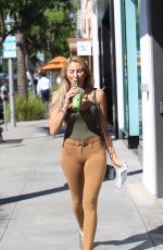 KHLOE TERAE Out for Coffee in Beverly Hills 10/25/2017
