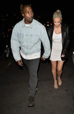 KIM KARDASHIAN and Kanye West Arrives at Kim 37th Birthday Dinner in Los Feliz 10/26/2017