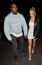 KIM KARDASHIAN and Kanye West Arrives at Kim 37th Birthday Dinner in Los Feliz 10/26/2017