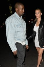 KIM KARDASHIAN and Kanye West Arrives at Kim 37th Birthday Dinner in Los Feliz 10/26/2017