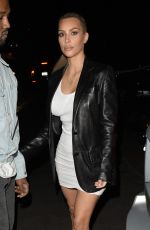KIM KARDASHIAN and Kanye West Arrives at Kim 37th Birthday Dinner in Los Feliz 10/26/2017