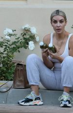 KIM KARDASHIAN ata a Gym in Beverly Hills 10/25/2017