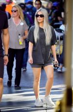 KIM KARDASHIAN Out and About at Disneyland in Anaheim 10/24/2017