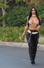 KIM KARDASHIAN Out and About in Beverly Hills 10/28/2017