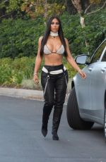 KIM KARDASHIAN Out and About in Beverly Hills 10/28/2017