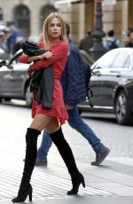 KIMBERLEY GARNER Out and About in Paris 10/26/2017