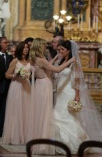 KIRSTEN DUNST at Her Best Friend Wedding in Rome 09/30/2017