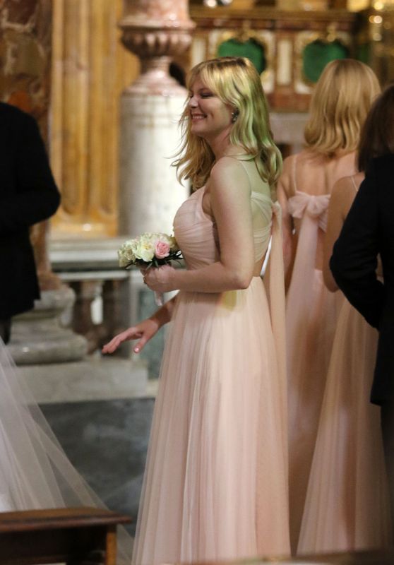 KIRSTEN DUNST at Her Best Friend Wedding in Rome 09/30/2017