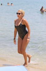 KONSTATINA SPYROPOULOU in Swimsuit at a Beach in Mykonos 10/30/2017