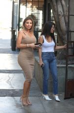 KOURTNEY KARDASHIAN and LARSA PIPPEN at Alfred Tea Room in West Hollywood 10/23/2017