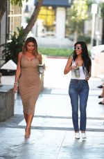 KOURTNEY KARDASHIAN and LARSA PIPPEN at Alfred Tea Room in West Hollywood 10/23/2017