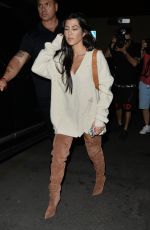 KOURTNEY KARDASHIAN Arrives at Kim Kardashians 37th Birthday Dinner in Los Feliz 10/26/2017