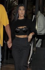 KOURTNEY KARDASHIAN Out at Paris Fashion Week 09/30/2017