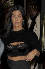 KOURTNEY KARDASHIAN Out at Paris Fashion Week 09/30/2017