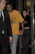 KOURTNEY KARDASHIAN Out at Paris Fashion Week 09/30/2017