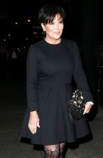 KRIS JENNER at V Magazine Dinner in Honor of Karl Lagerfeld in New York 10/23/2017